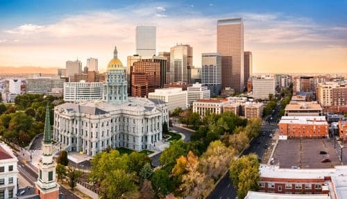 Denver, Colorado city skyline
